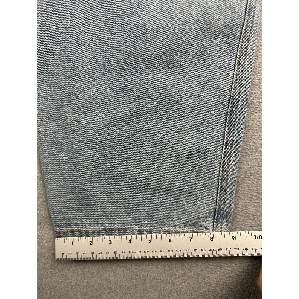 P&Co 304 Jeans Womens 18 36L Light Wash Blue Relaxed Cropped Denim Cargo NWT - Picture 7 of 12